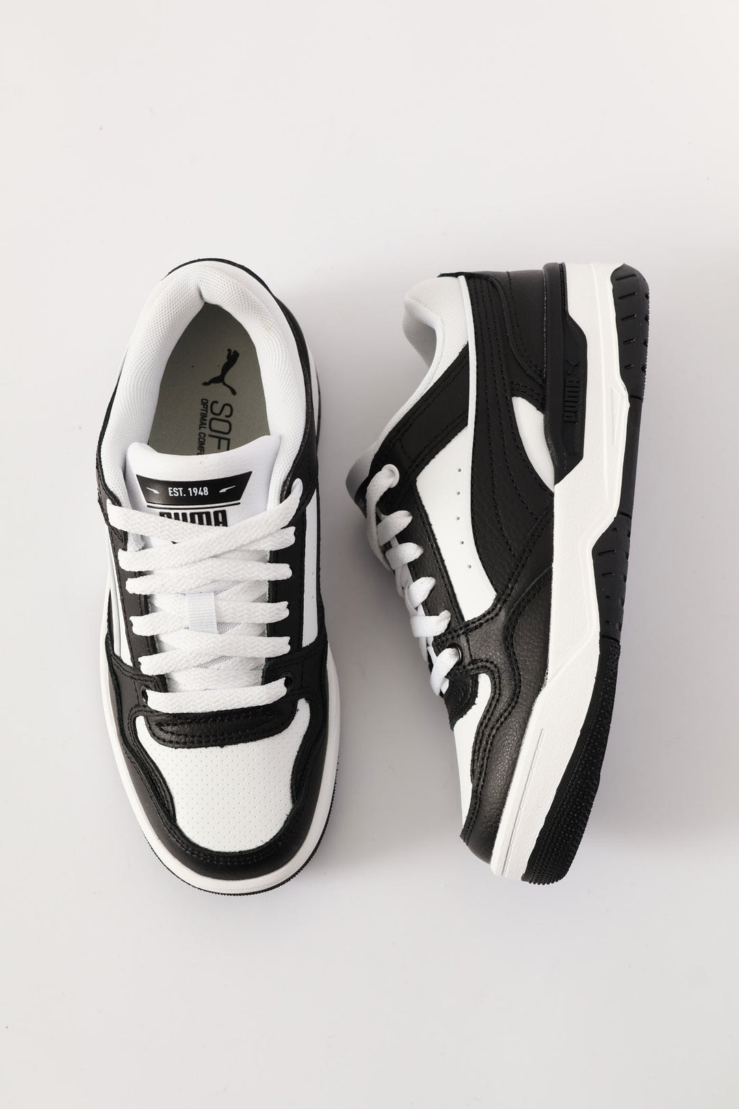 Boys Rebound Retro Jr Sneaker - Black/White