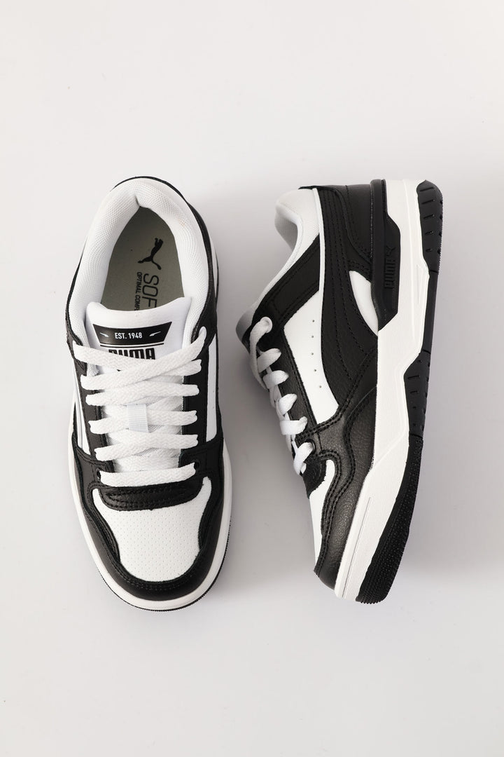 Boys Rebound Retro Jr Sneaker - Black/White
