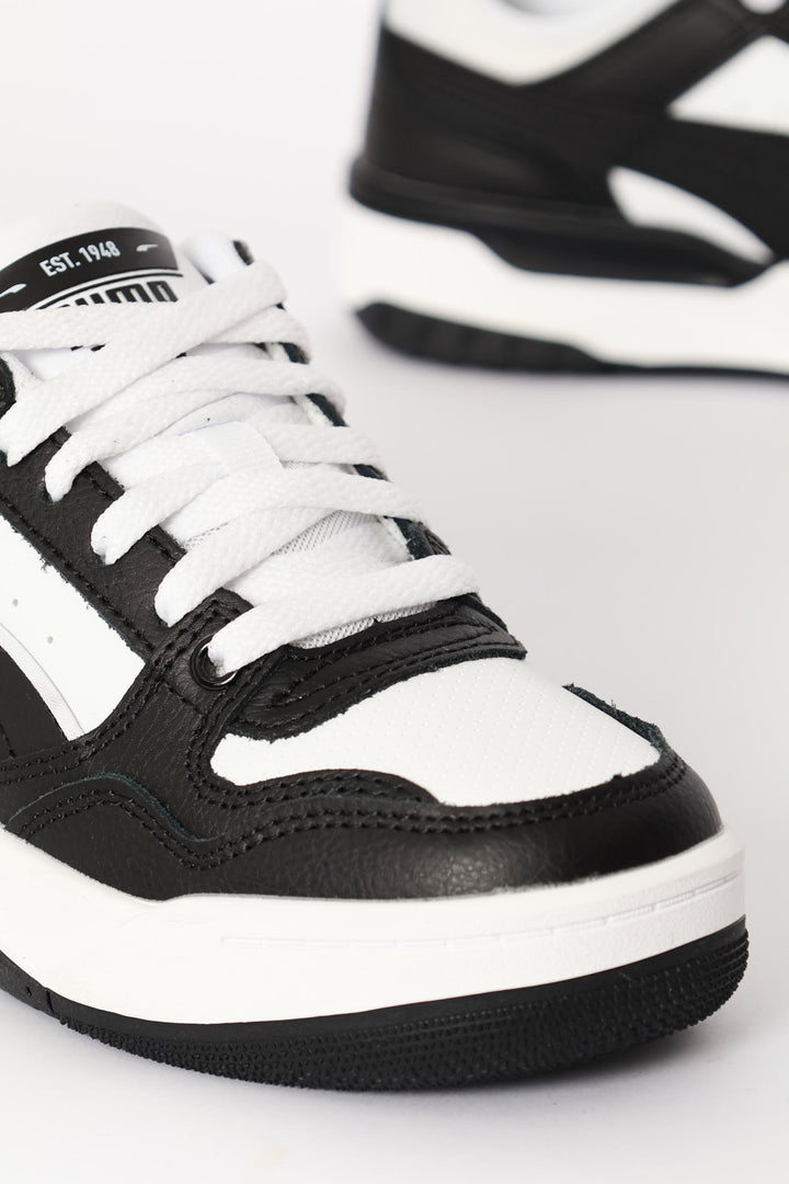 Boys Rebound Retro Jr Sneaker - Black/White