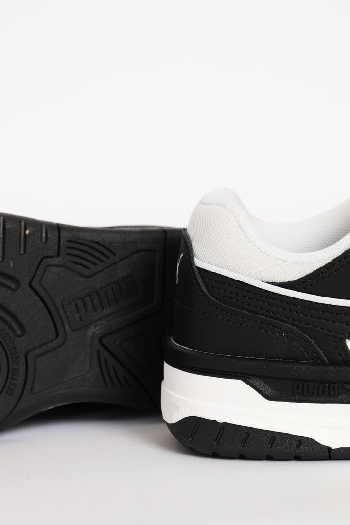 Boys Rebound Retro Jr Sneaker - Black/White