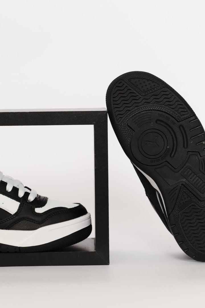 Boys Rebound Retro Jr Sneaker - Black/White