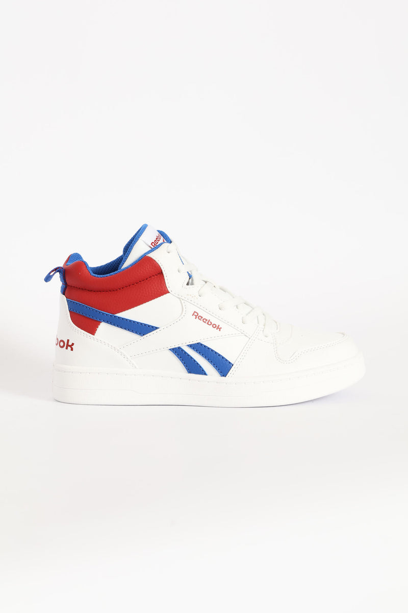 Boys Prime 2.0 Mid Sneaker - White/Red