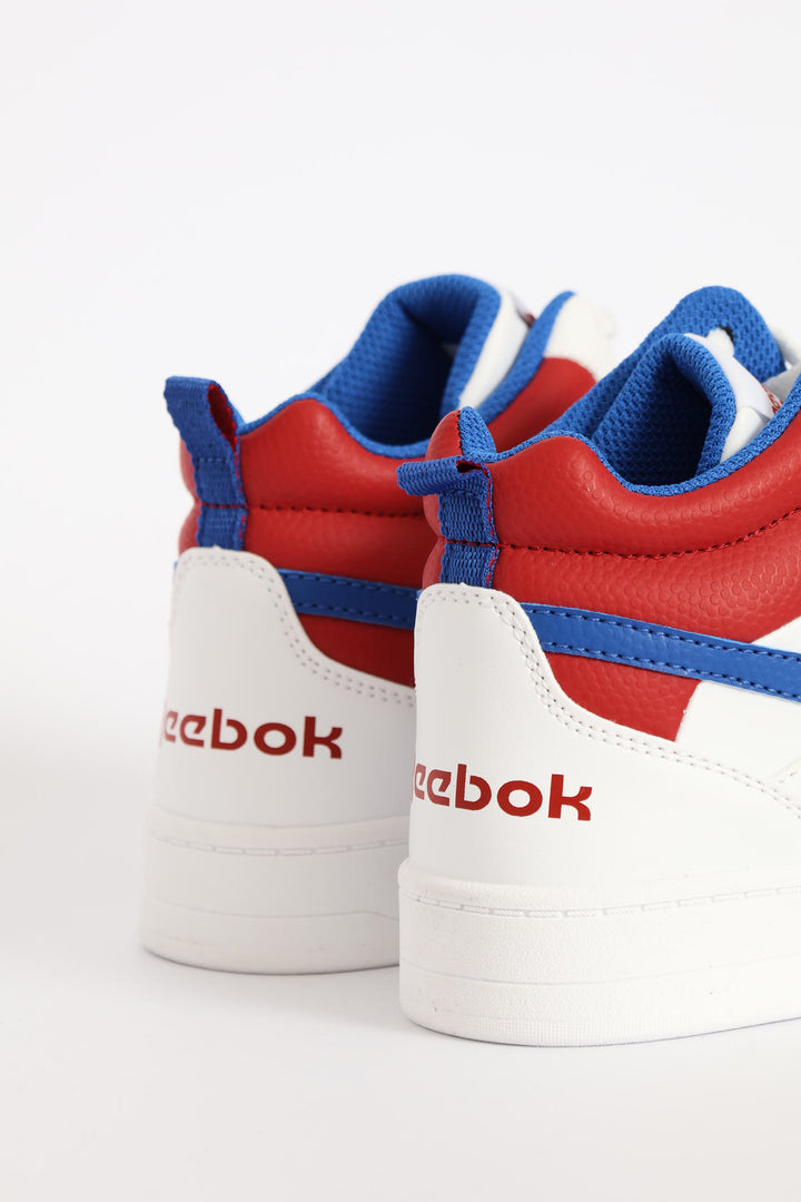 Boys Prime 2.0 Mid Sneaker - White/Red