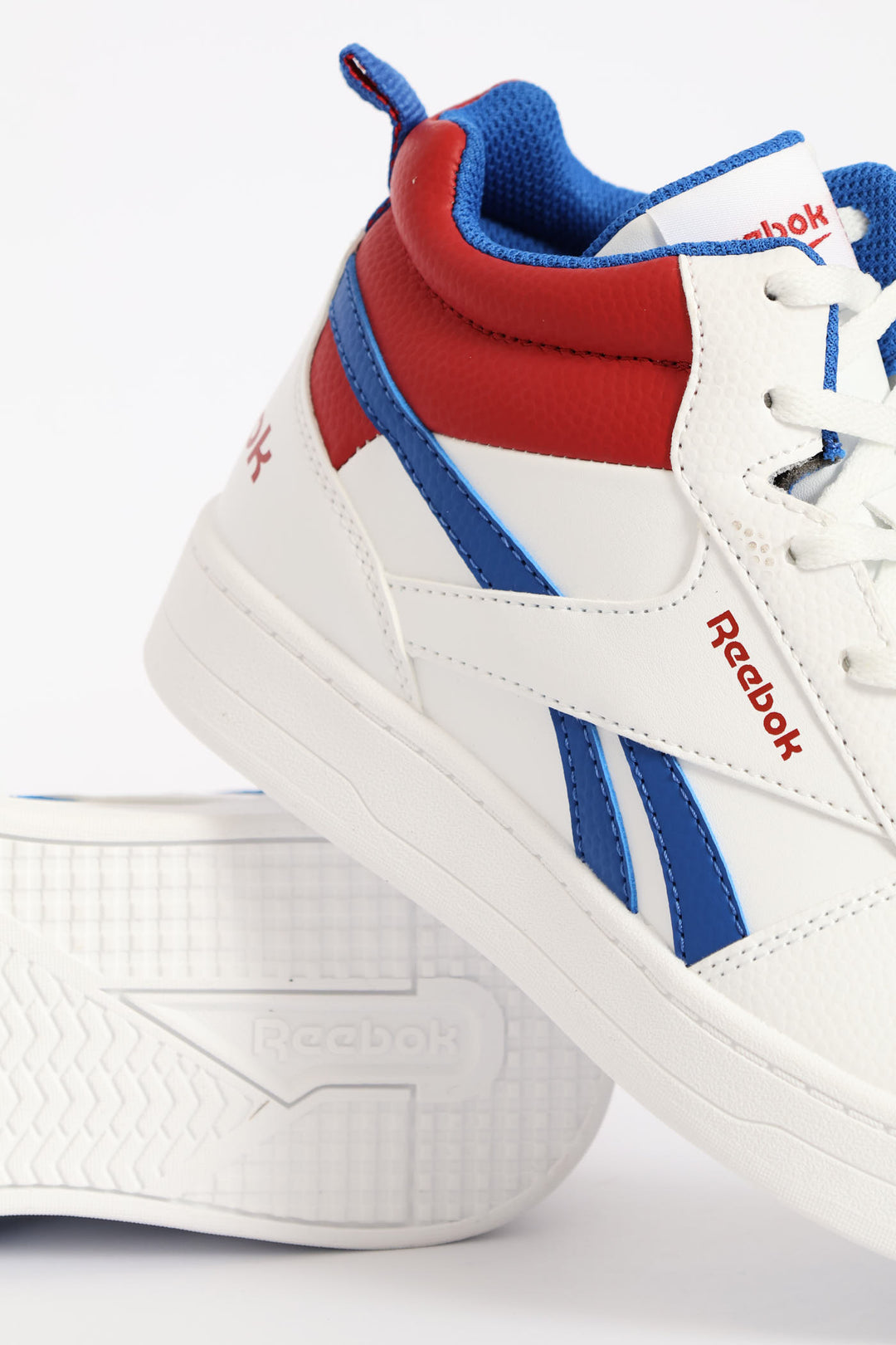 Boys Prime 2.0 Mid Sneaker - White/Red