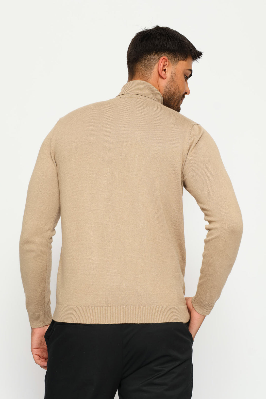 Long Sleeve Poloneck - Taupe