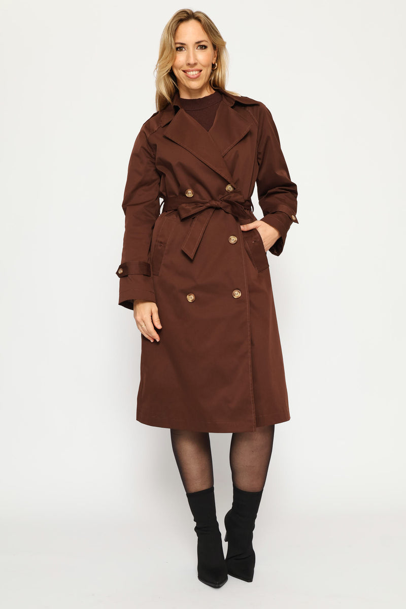 Classic Trench Coat - Dark Chocolate