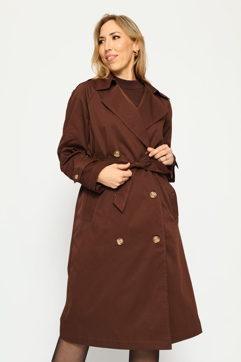 Classic Trench Coat - Dark Chocolate
