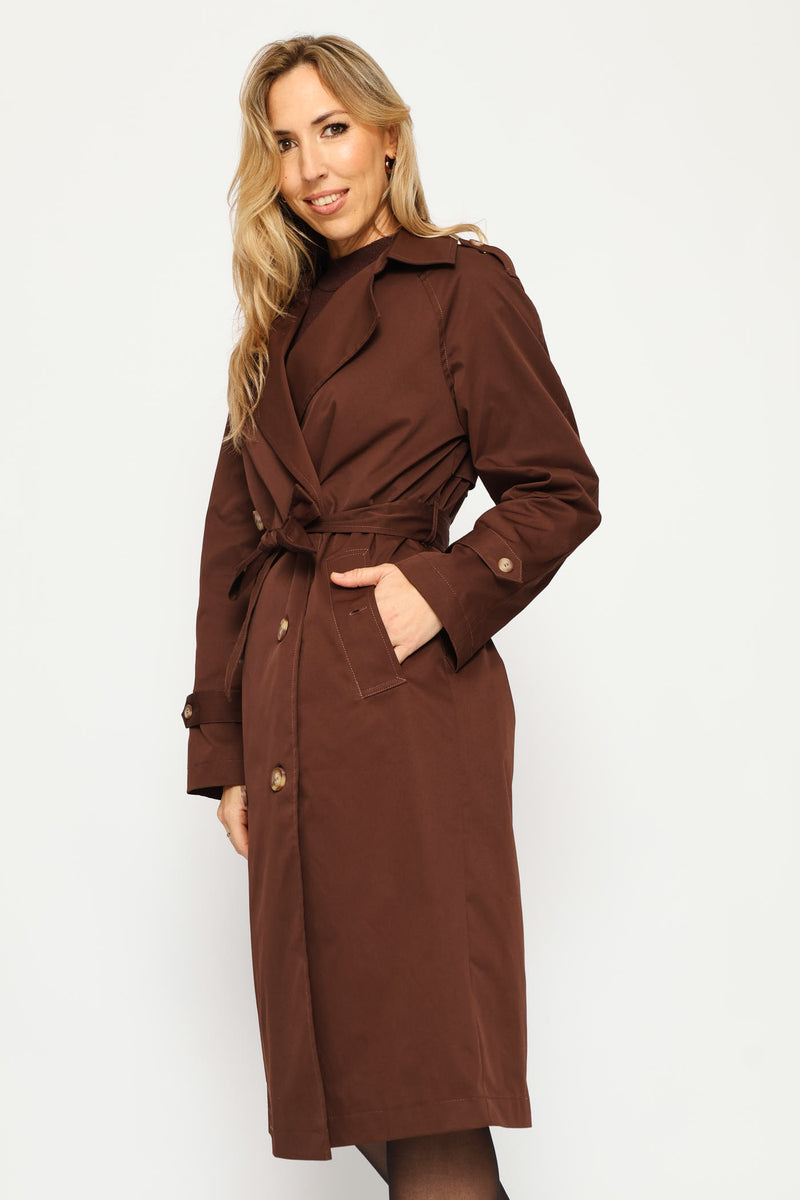 Classic Trench Coat - Dark Chocolate