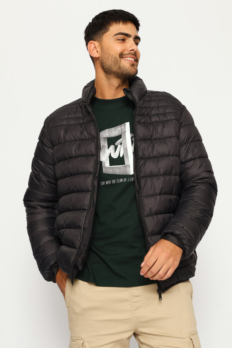 Basic Puffer Jacket - Black