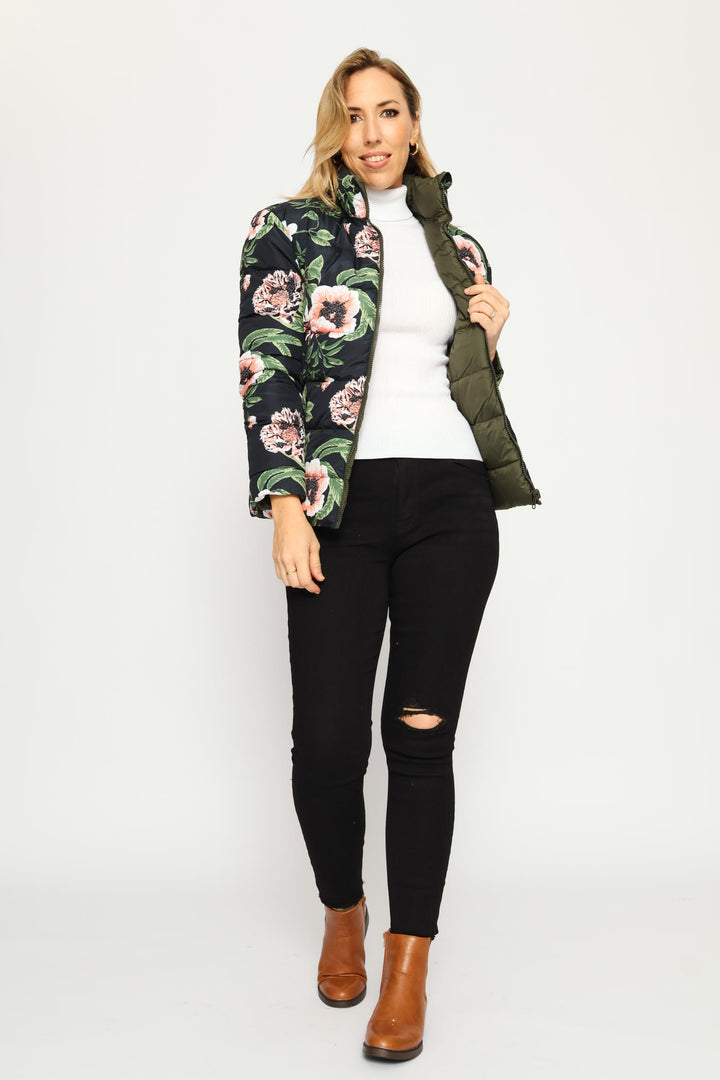 Reversible Puffer Jacket - Multi