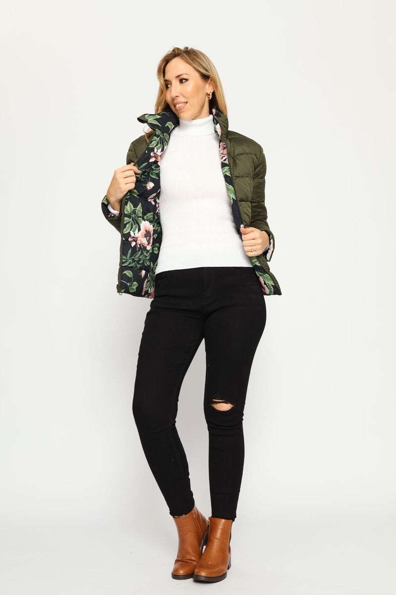 Reversible Puffer Jacket - Multi