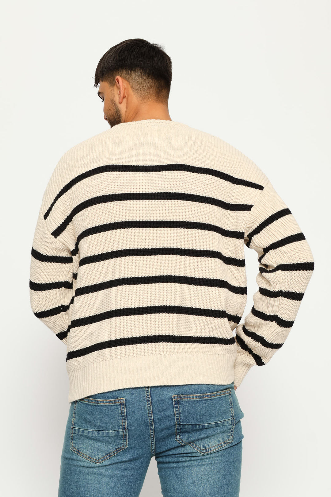 Stripe Knitwear - Stone