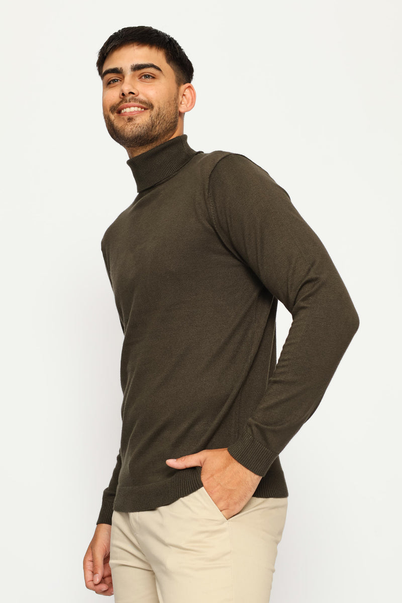 Long Sleeve Poloneck - Fatigue