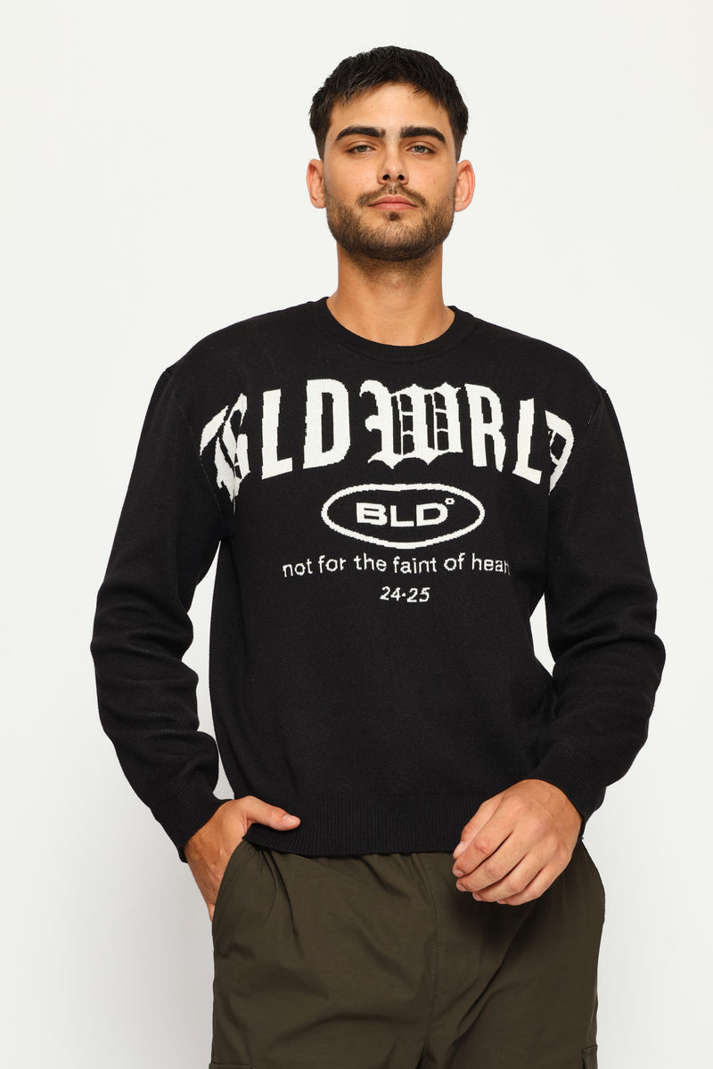 Printed Knitwear - Black