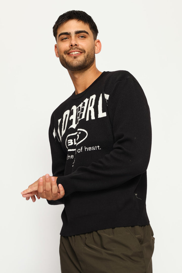 Printed Knitwear - Black
