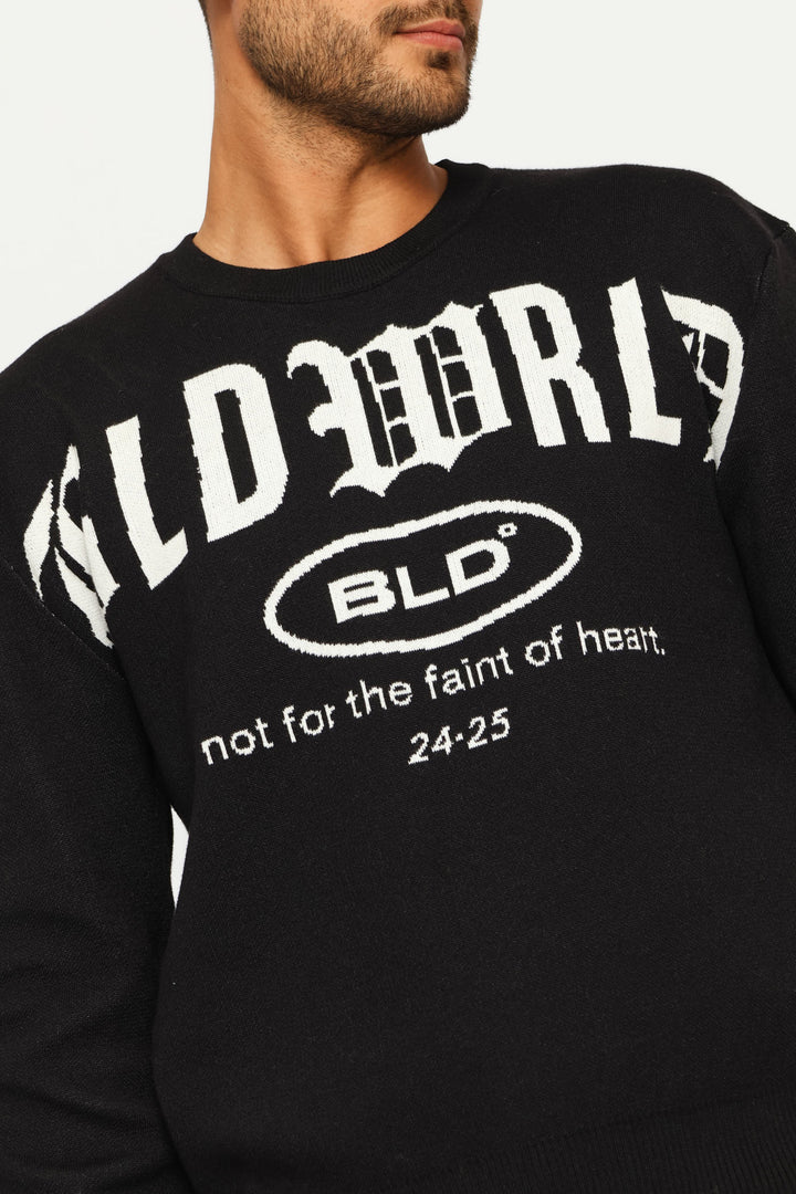 Printed Knitwear - Black