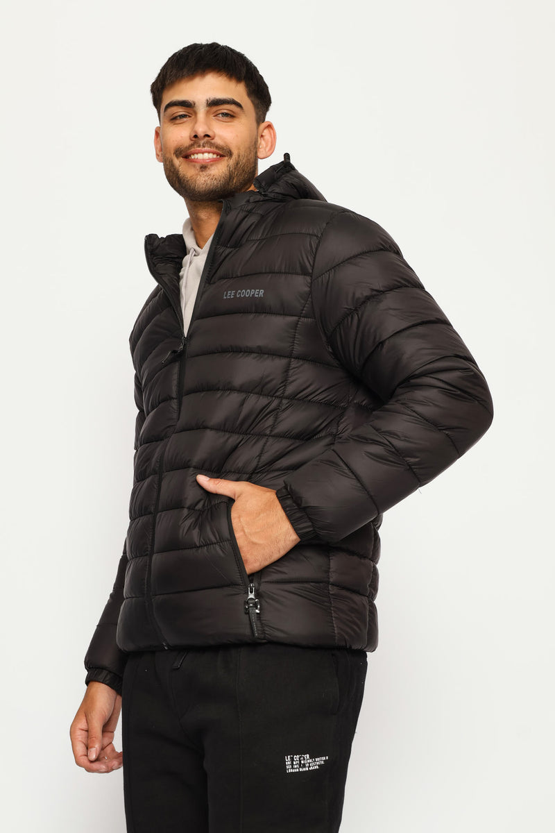 Billy Fur Lined Puffer Jacket - Black