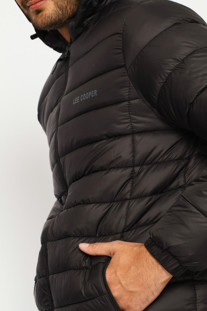 Billy Fur Lined Puffer Jacket - Black