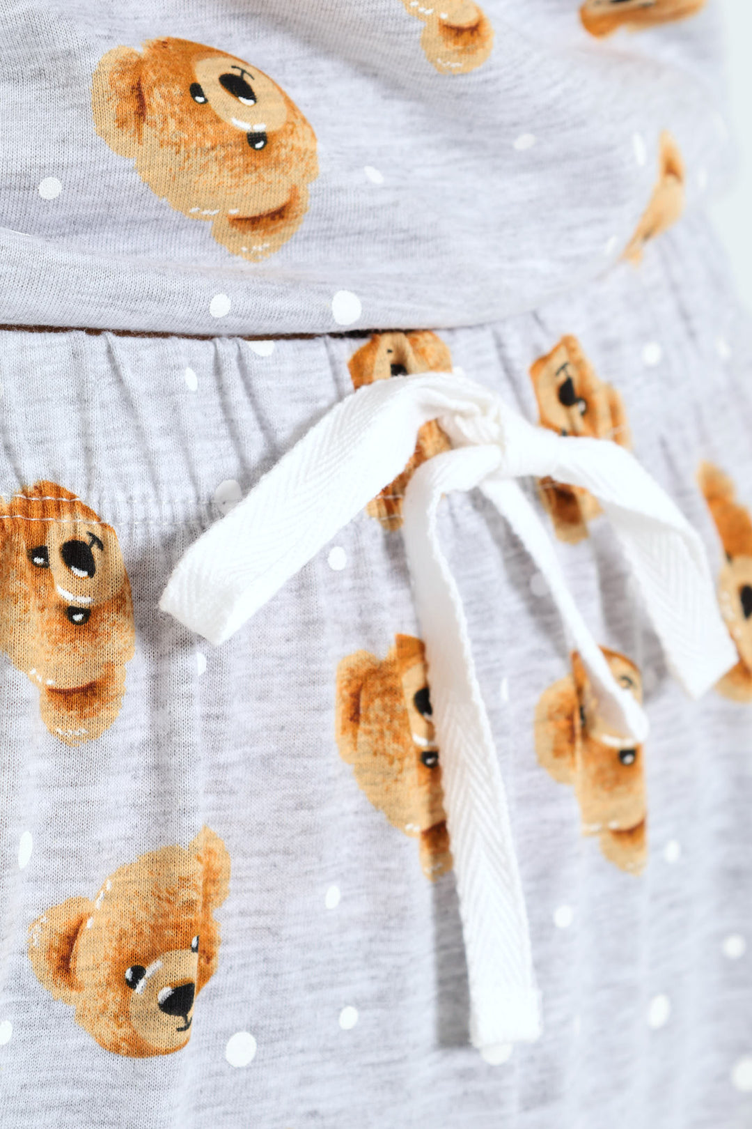 Knit Teddy Jogger - Grey Melange