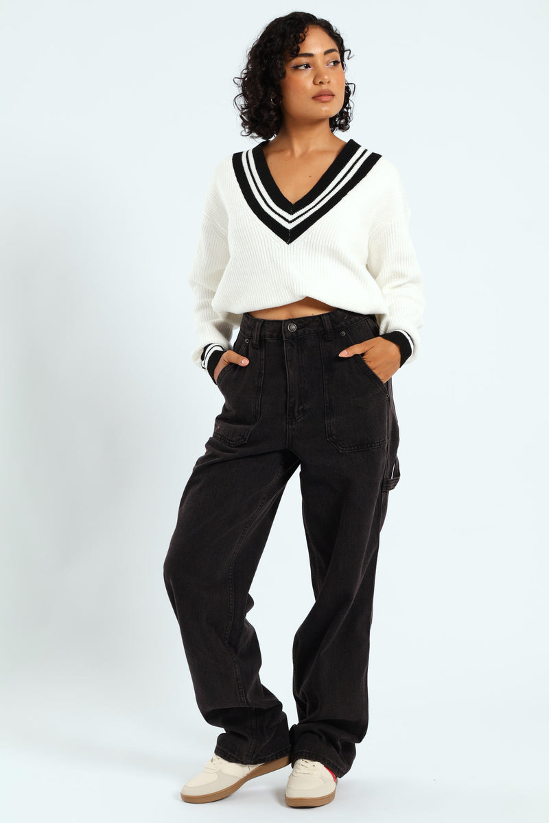 Lamb Chop Carpenter Jean - Salty Black