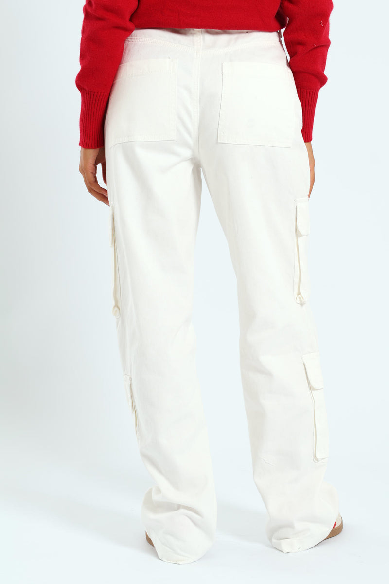 4 Pocket Cargo Pants - Off White