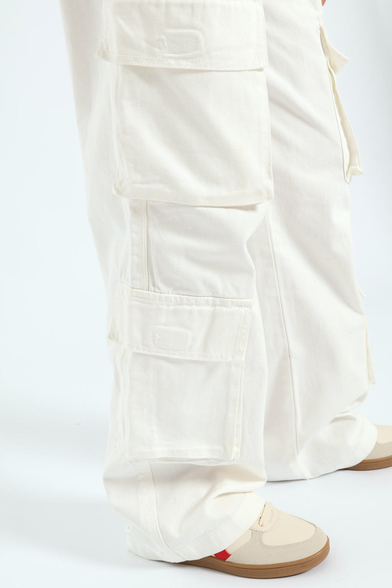 4 Pocket Cargo Pants - Off White