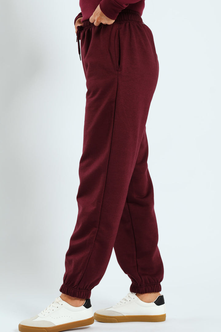 Classic Fleece Jogger - Plum Noir