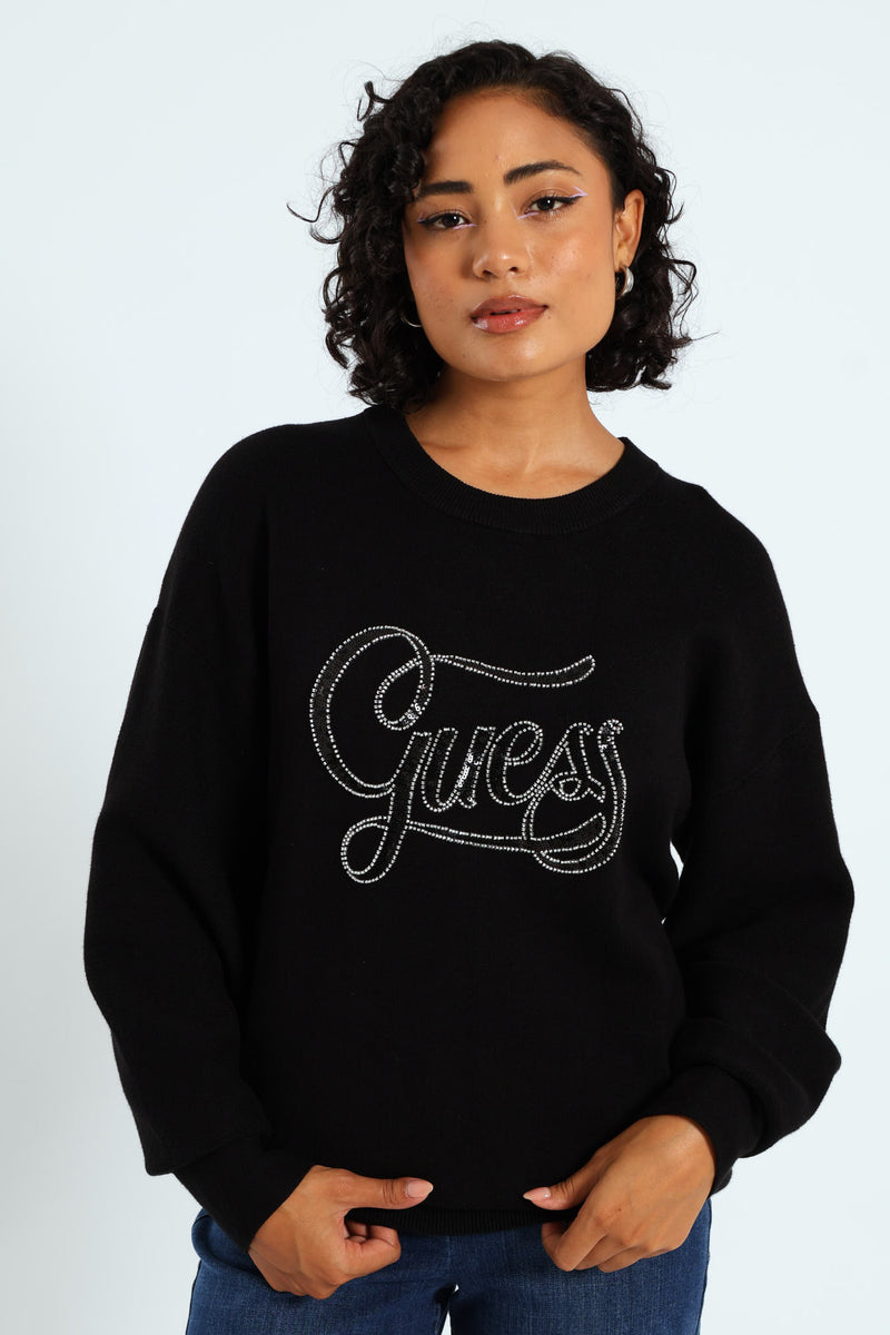 Laura Logo Sweater - Black