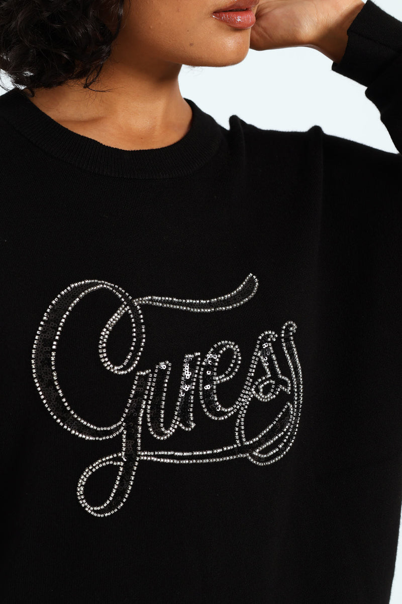 Laura Logo Sweater - Black