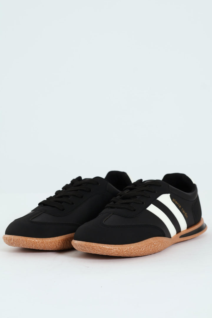Wembi 1 Retro Lace Up Sneaker - Black/White