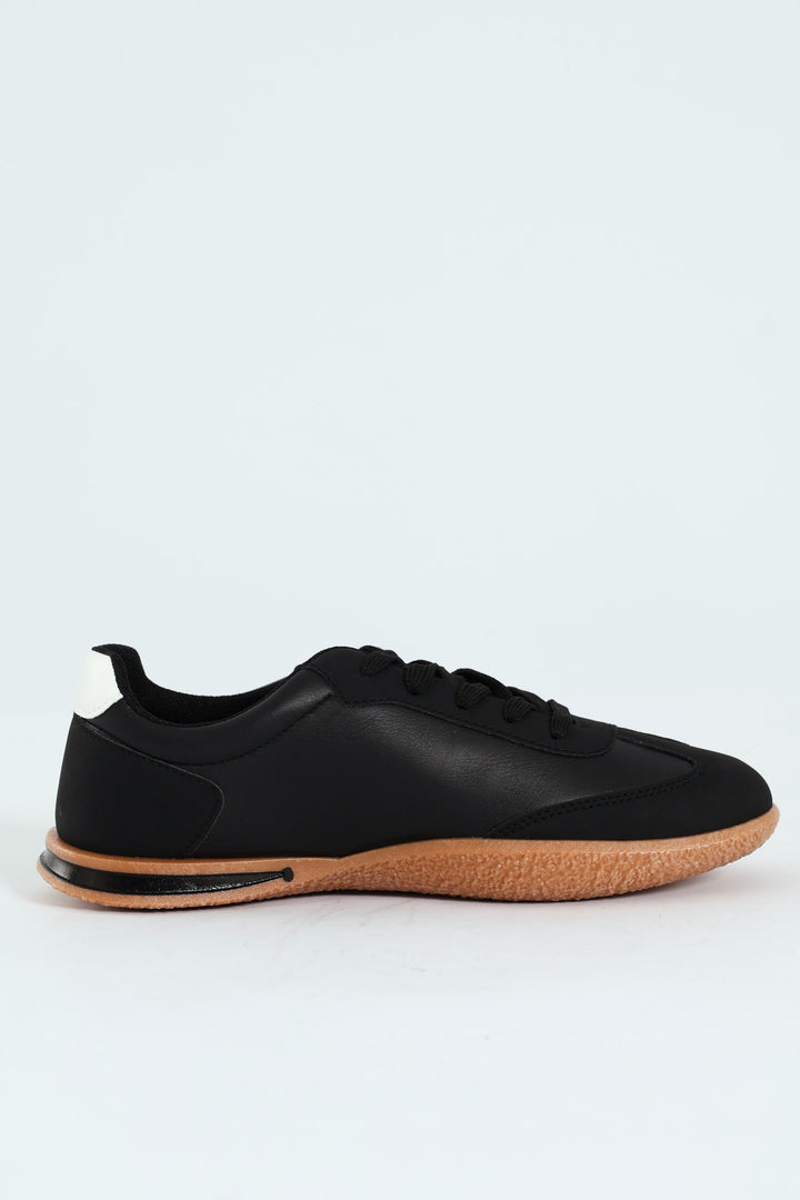 Wembi 1 Retro Lace Up Sneaker - Black/White