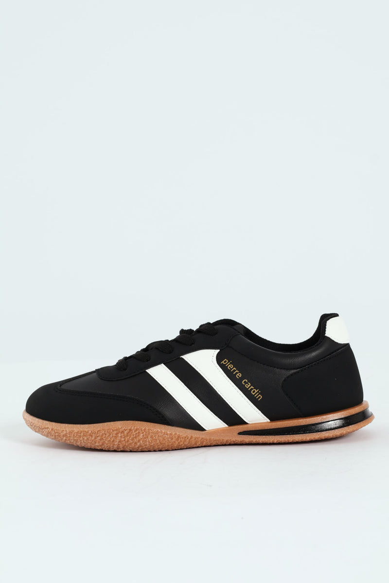 Wembi 1 Retro Lace Up Sneaker - Black/White