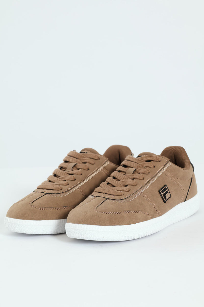 Massimo Court Sneaker - Dark Beige