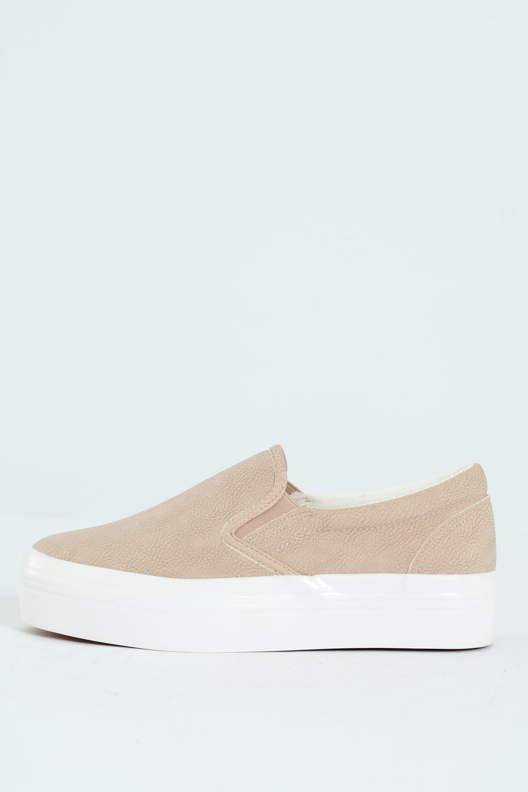 Plain Monoplatform Slip On Sneaker - Beige