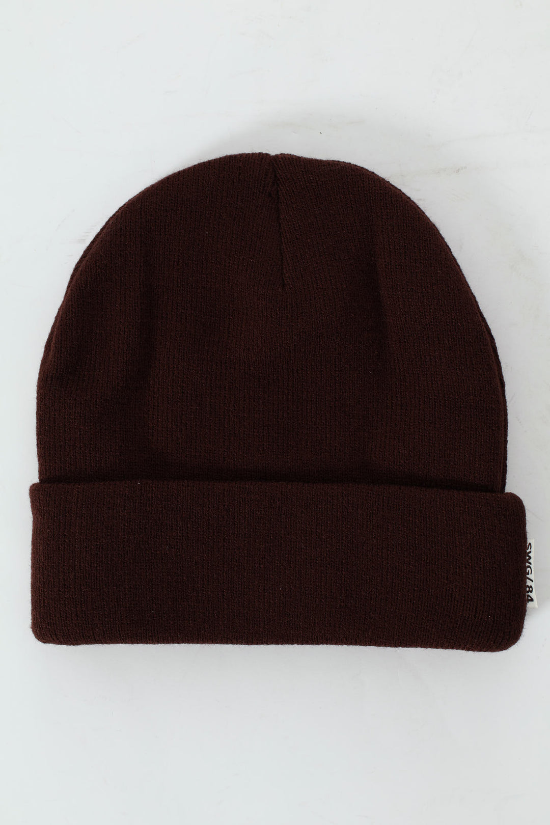 Side Label Beanie - Brown