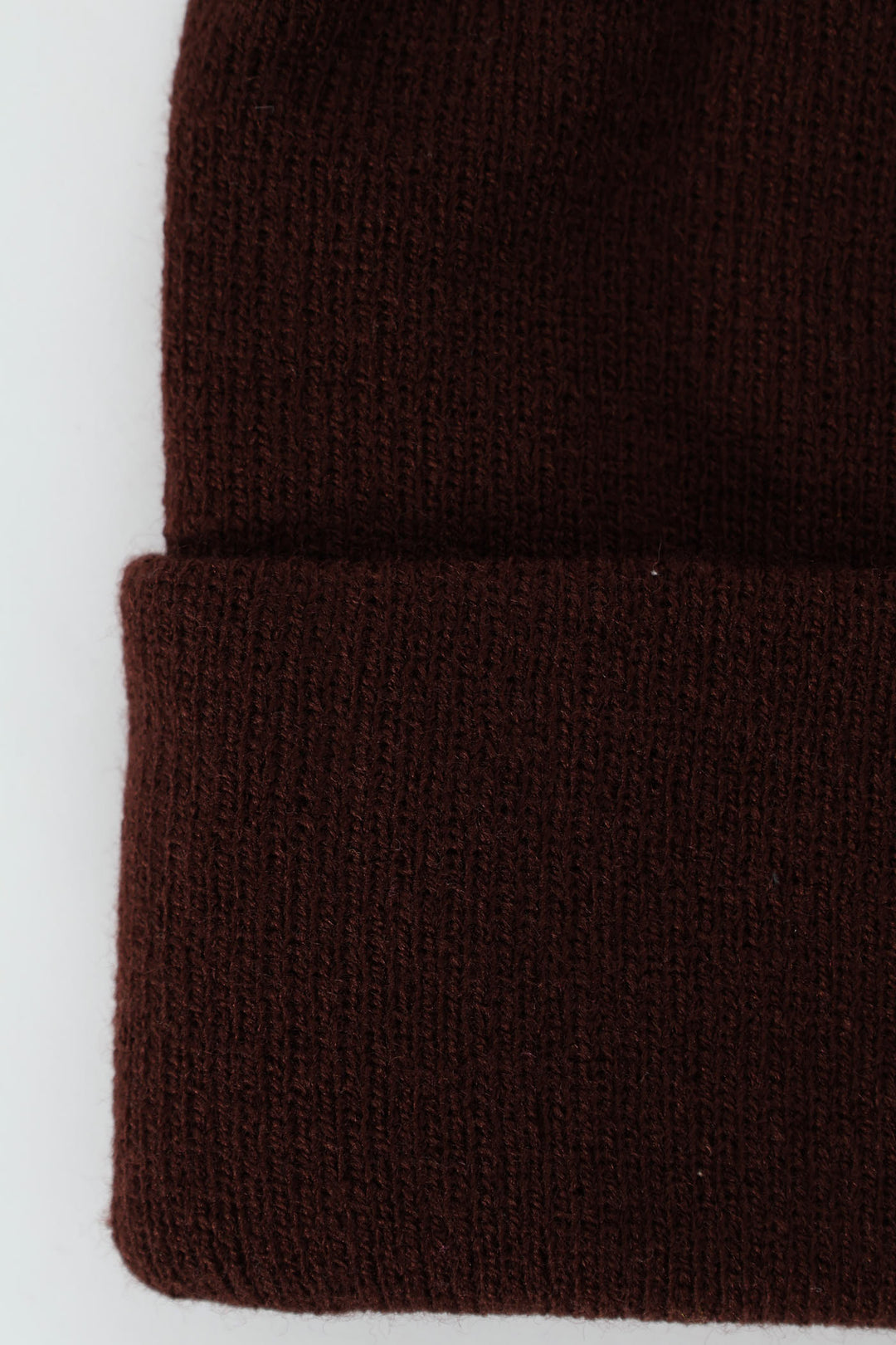 Side Label Beanie - Brown