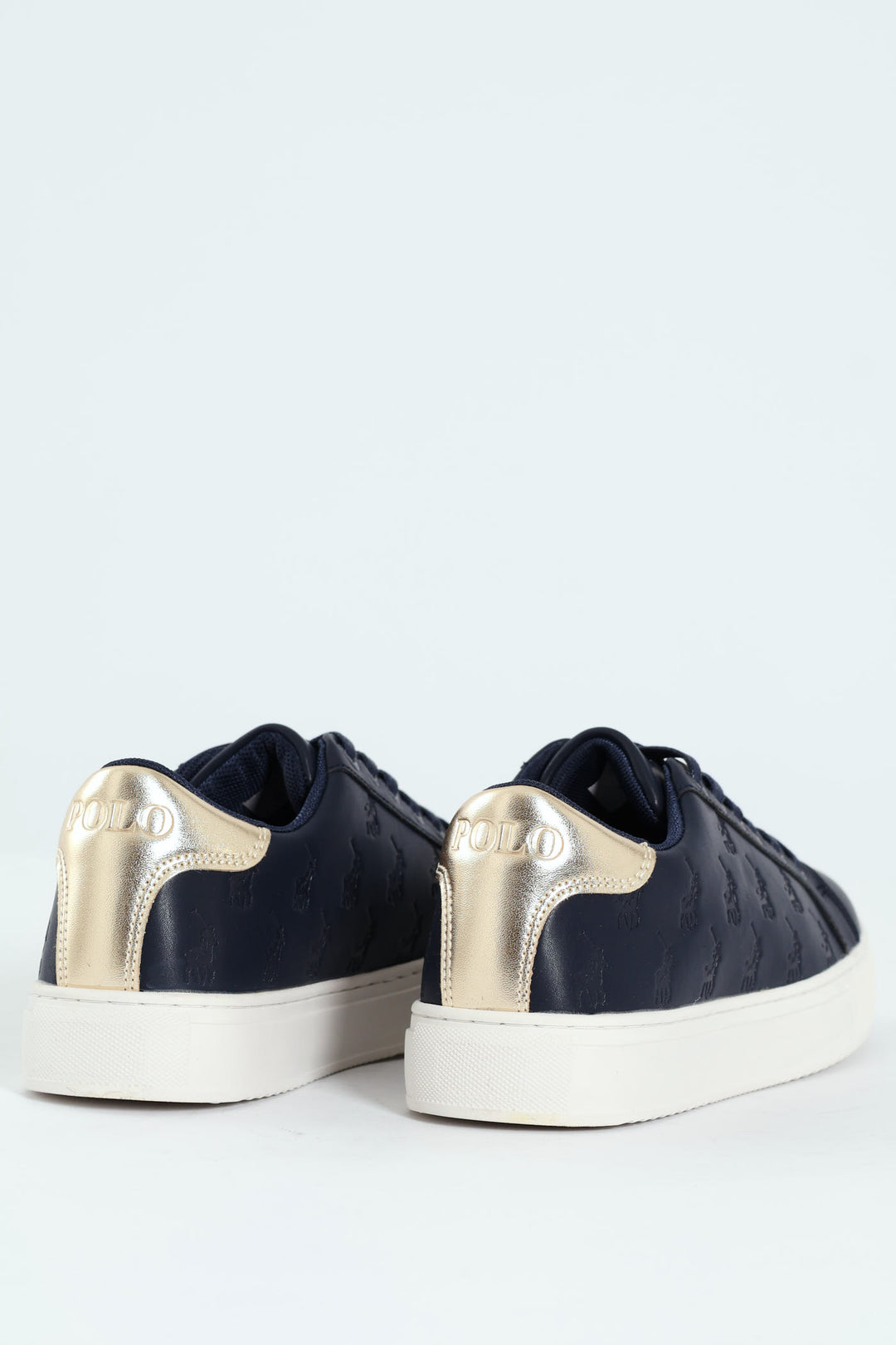 Debossed Monogram Lace Up Sneaker - Navy