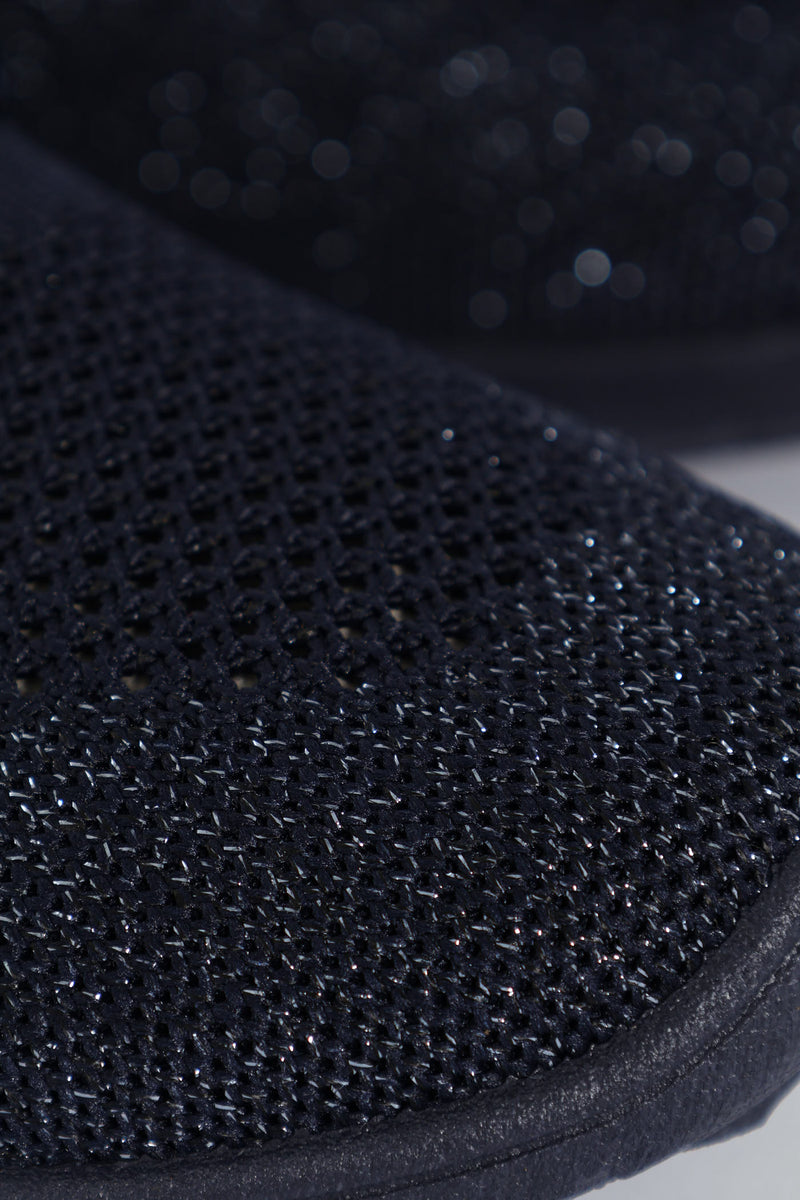 Nansen Bungee Cord Knit Slip On Sneaker - Navy