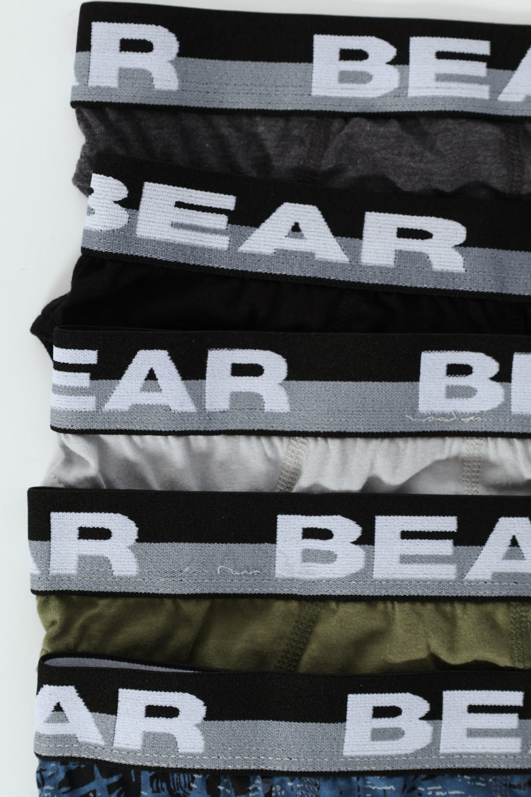 5 Pack Tropical Briefs - Silver/Fatigue