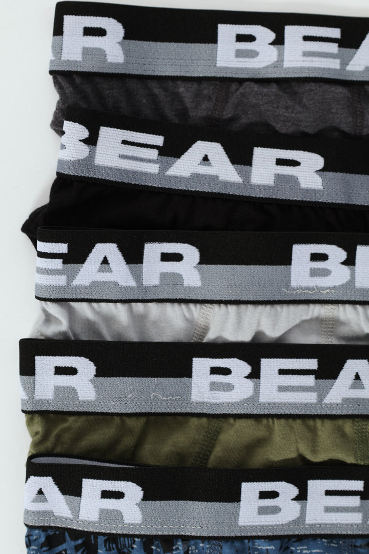 5 Pack Tropical Briefs - Silver/Fatigue