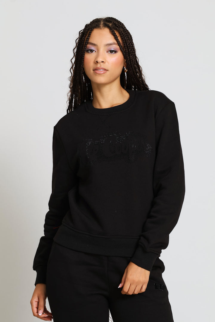 Diamante Sweatshirt - Black