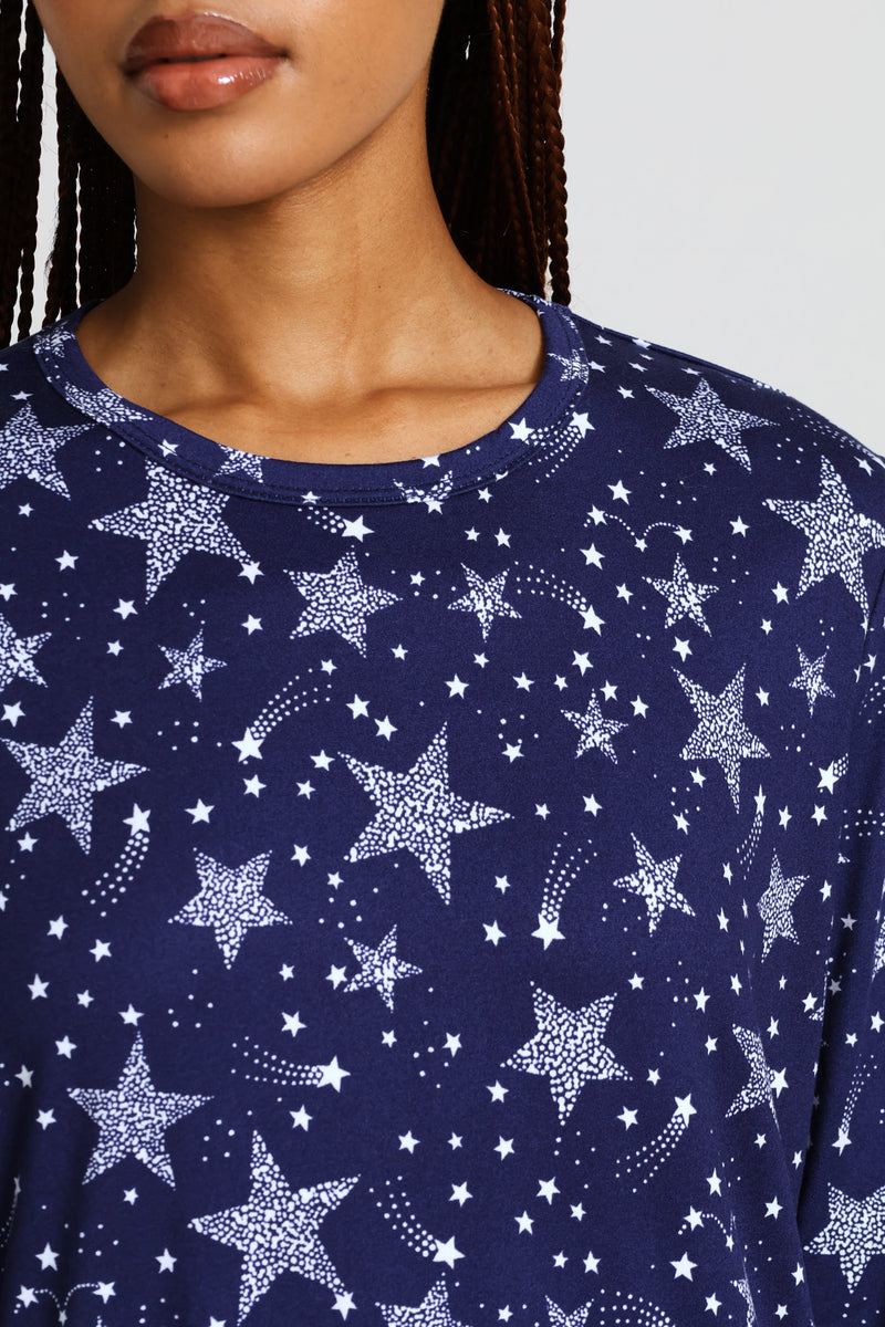 Long Sleeve Top & Pant Soft Touch Set - Navy