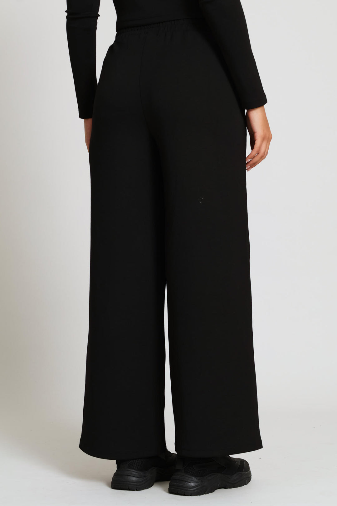 Soft Touch Wide Leg Pants - Black