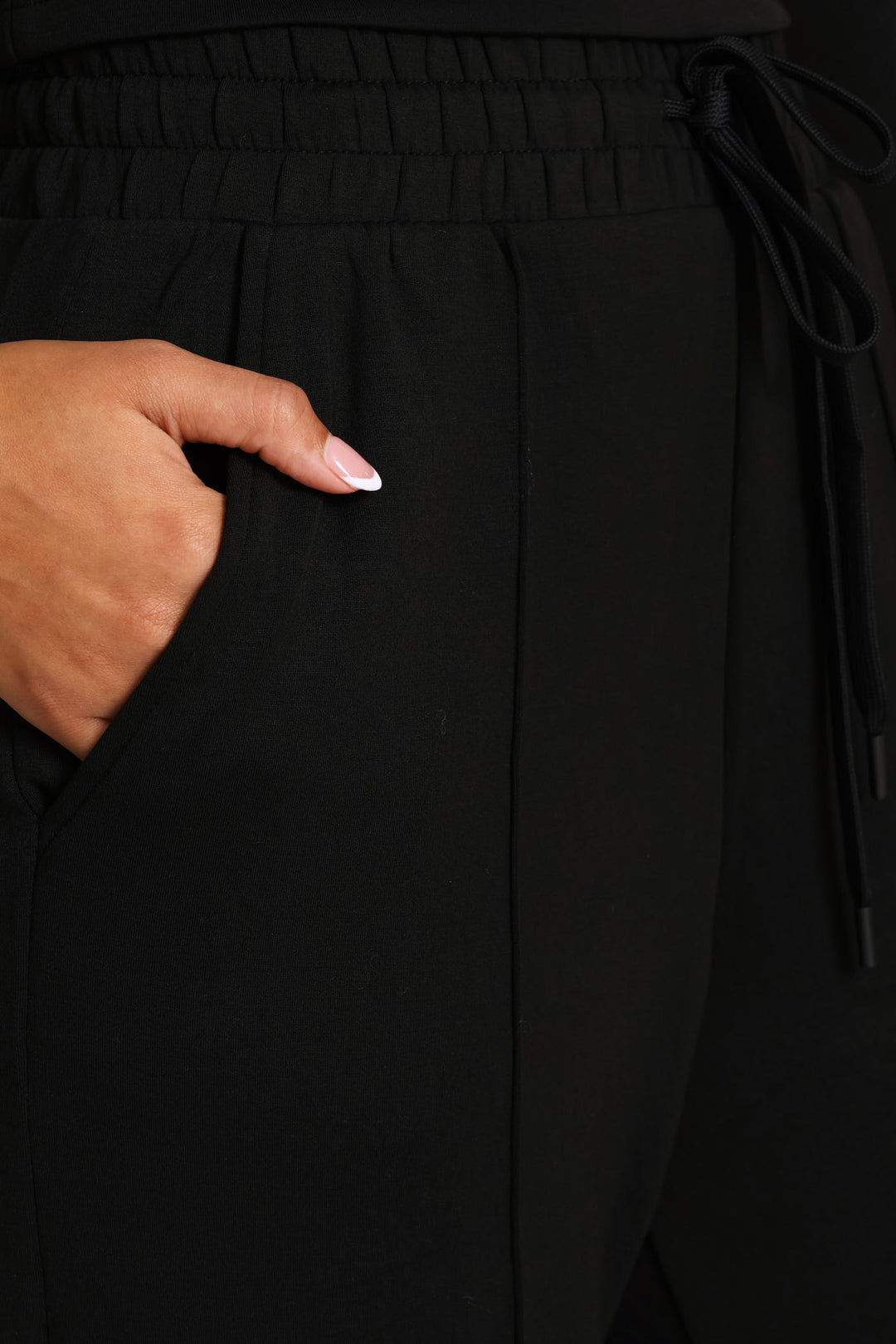 Soft Touch Wide Leg Pants - Black