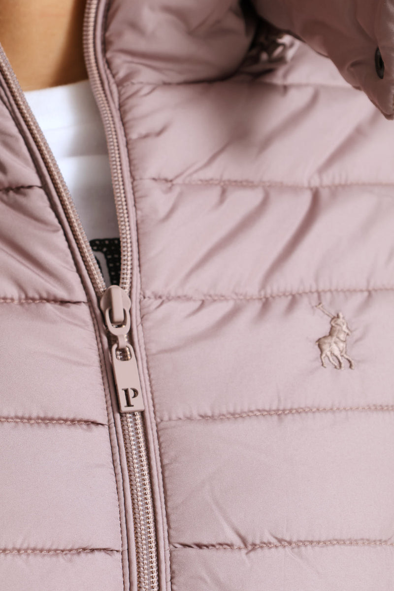 Blake Puffer Jacket - Blush Taupe