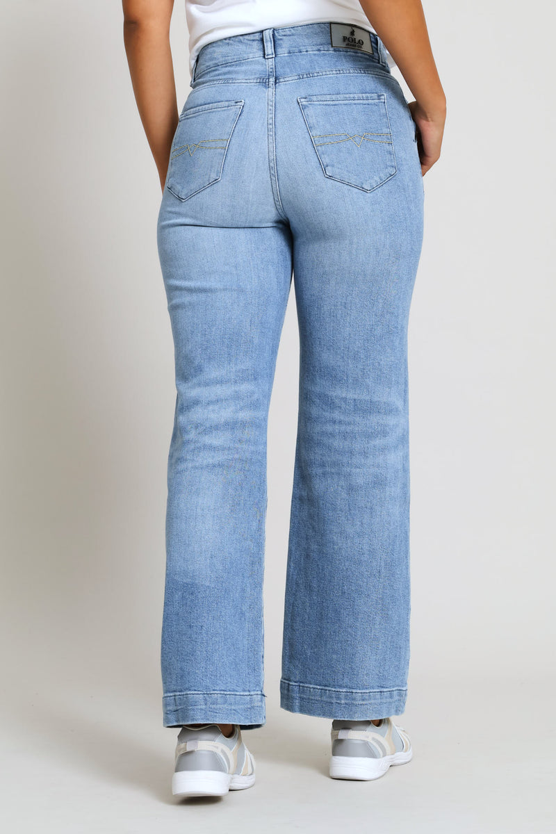 Zyanda Wide Leg Jean - Dark Wash