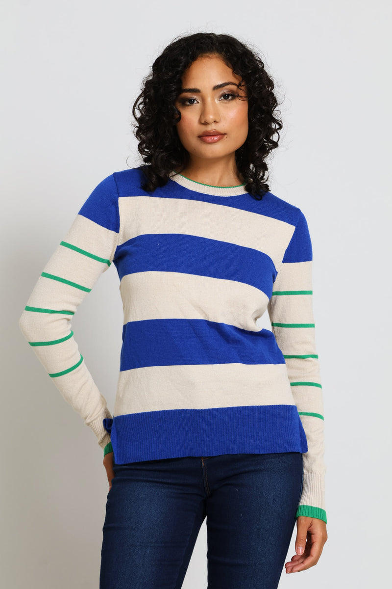 Striped Pullover - Blue