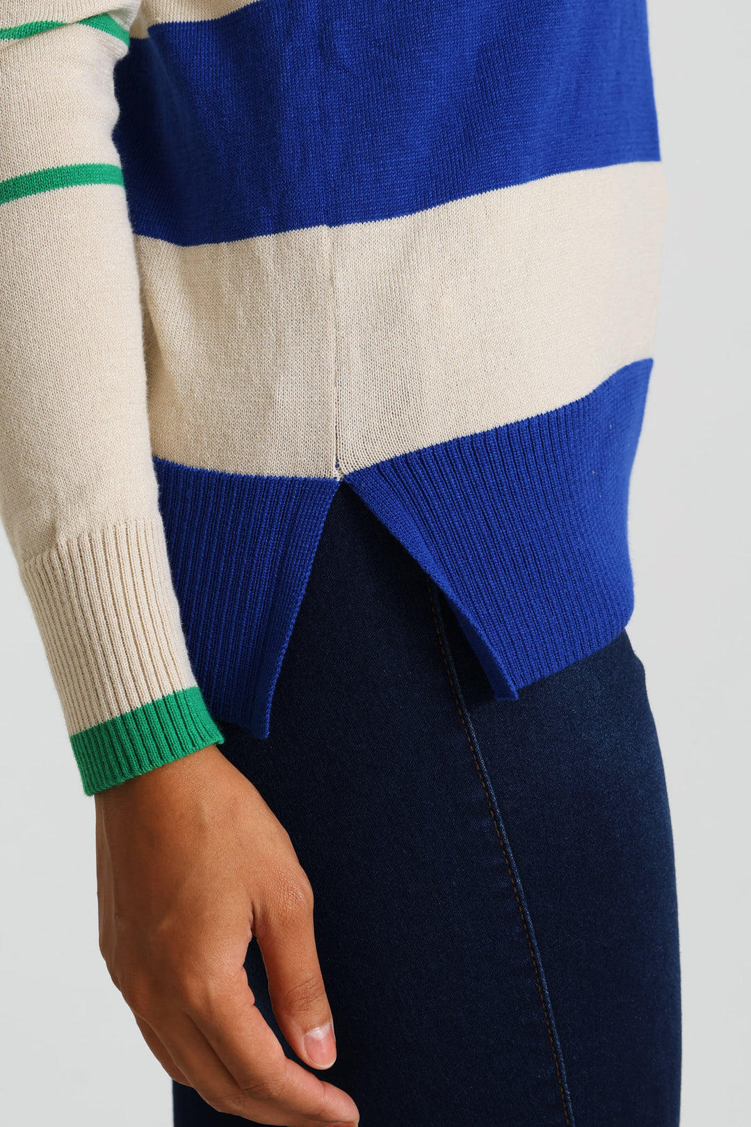 Striped Pullover - Blue