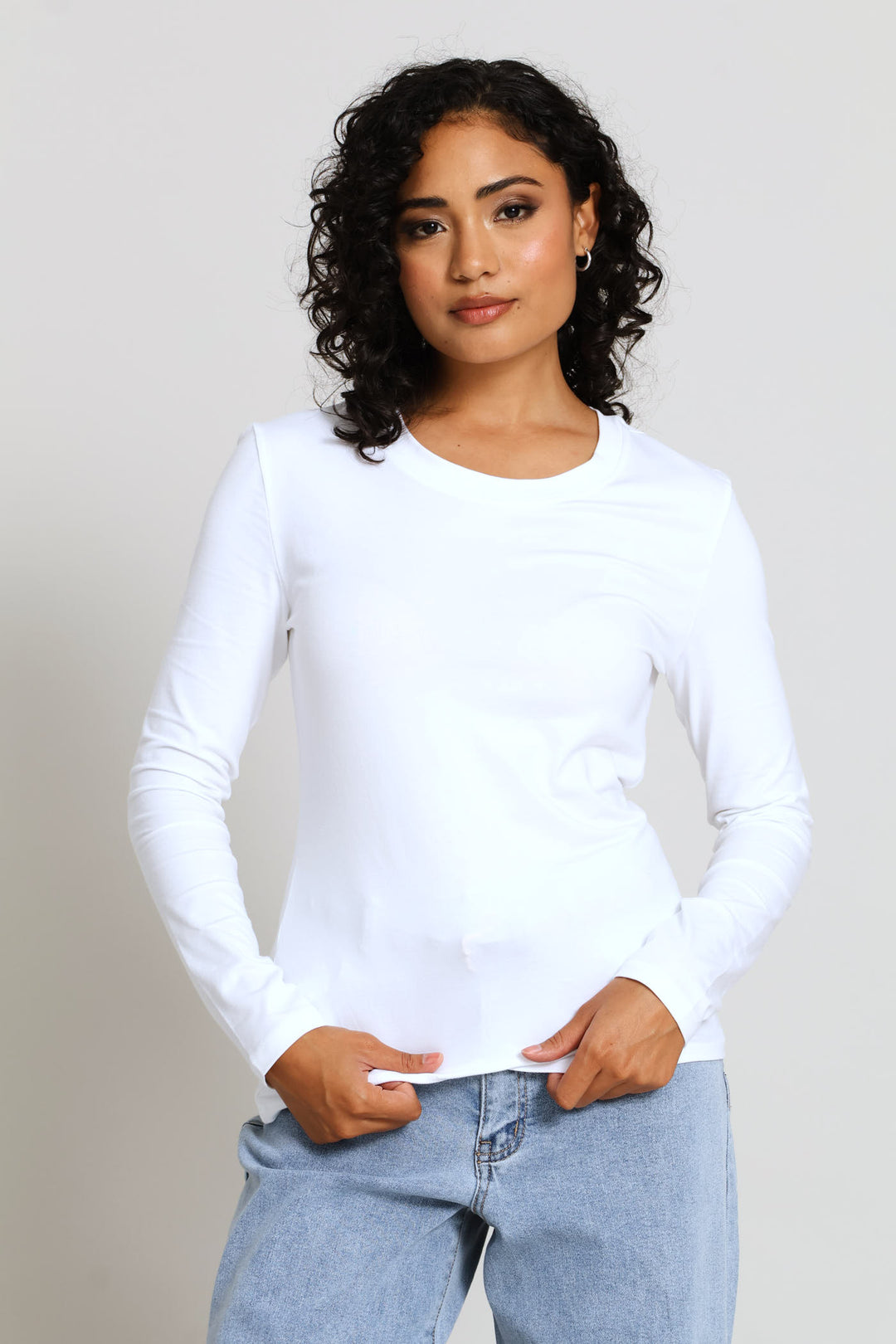 Long Sleeve Regular T-Shirt - White