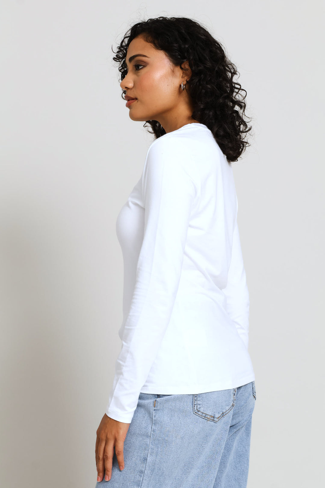 Long Sleeve Regular T-Shirt - White